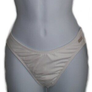 NAUTICA White High Cut Bikini Bottoms - Sz 8 - NEW
